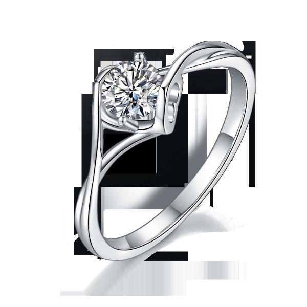 Захват обещания свадьбы драгоценной камня кольца Moissanite карата женщин 3 естественный