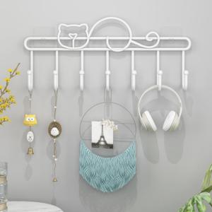 Door Or Wall Mount Mop And Broom Holder White Metal Steel