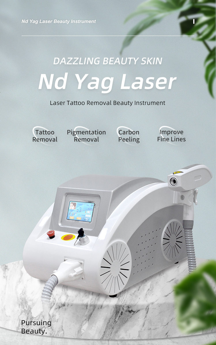 Desktop Q Switched ND YAG Laser Pigment Clear Salon Beauty Care Instrument