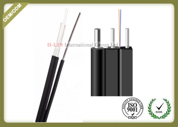 Light Weight FTTH Aerial Drop Cable Novel Flute With Non - Metal Strength Member