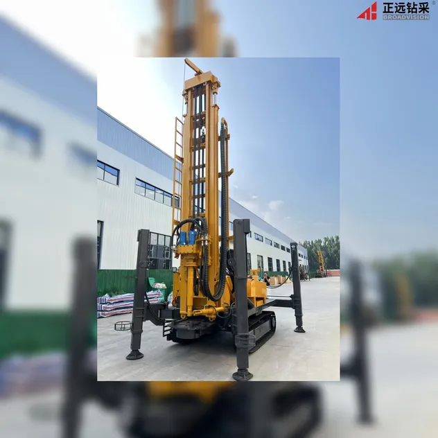 ZB350S Crawler Water Well Drilling Rig 350m Depth Diesel Electric