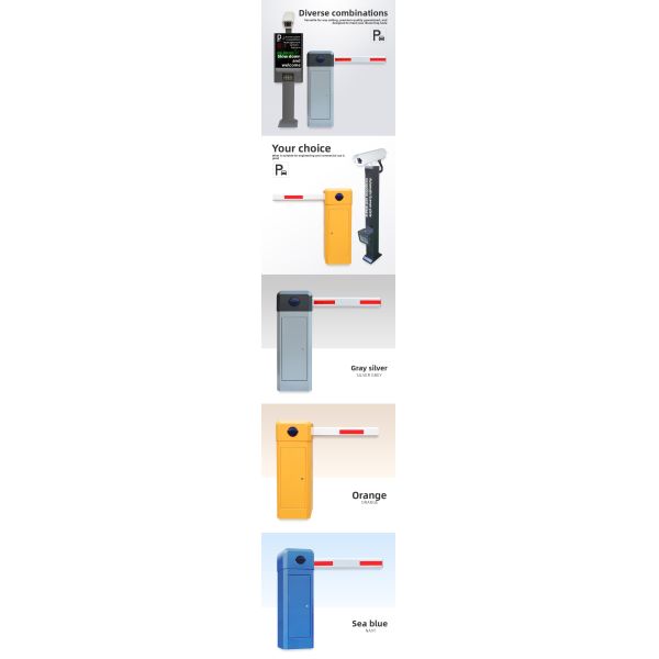 Iron Housing Automatic Boom Barrier Gate 24VDC Traffic Control Barrier Gate Remote Control