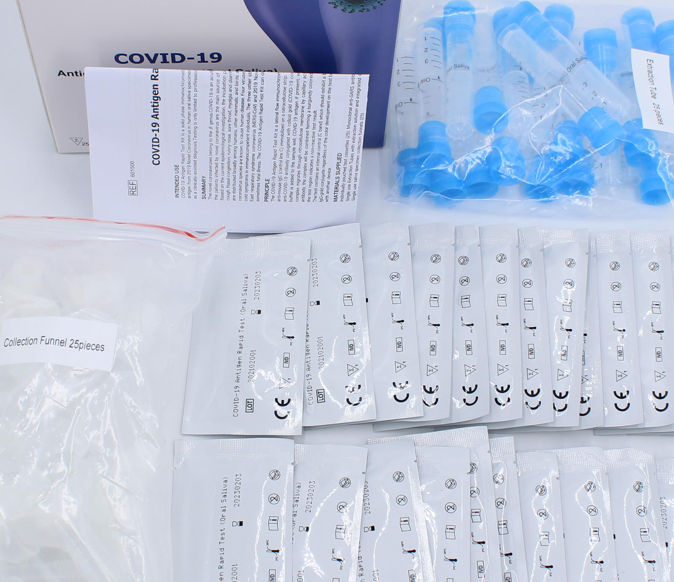 Слюна быстрого диагностического набора теста антигена Covid-19 быстрого устранимая устная