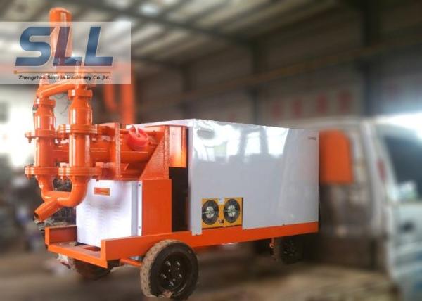 Fully Hydraulic Cement Mortar Pump Mobil Concrete Pump Fast Speed 110L min