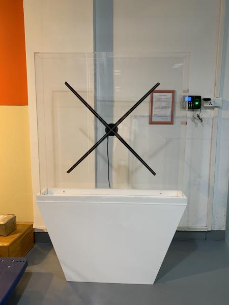 100cm 3d holographic projection hologram display with 4blades