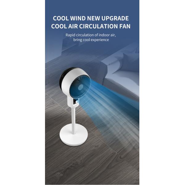 Turbo Mute Technology Electric Household Air Circulation Fan for Pedestal Installation