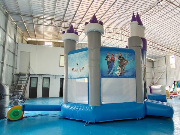 Venda Quente Casa de Salto Inflavel Cartoon congelado Slide Inflavel Para Festa Castelo Combinado Inflavel Para Interior Exterior