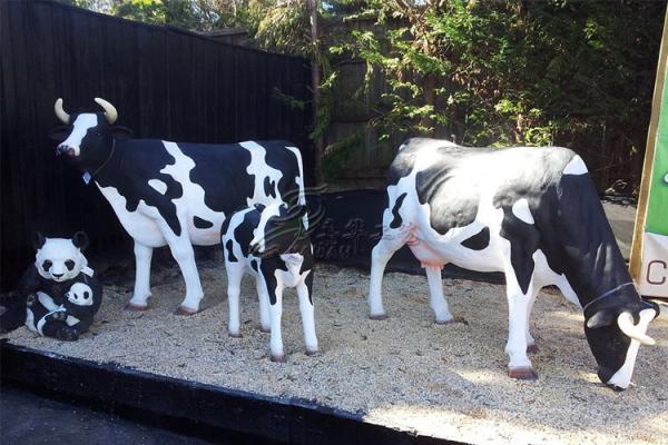 Animais Animatronic da decoração exterior, vida elétrica - faça sob medida a vaca