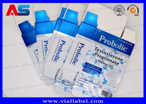 La ampolla del propionato 1ml de la testosterona encajona la impresión de diseño farmacéutico