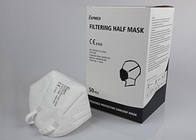 ROSH Approved Headband Face Mask , 5 Layer FFP2 Foldable Dust Mask