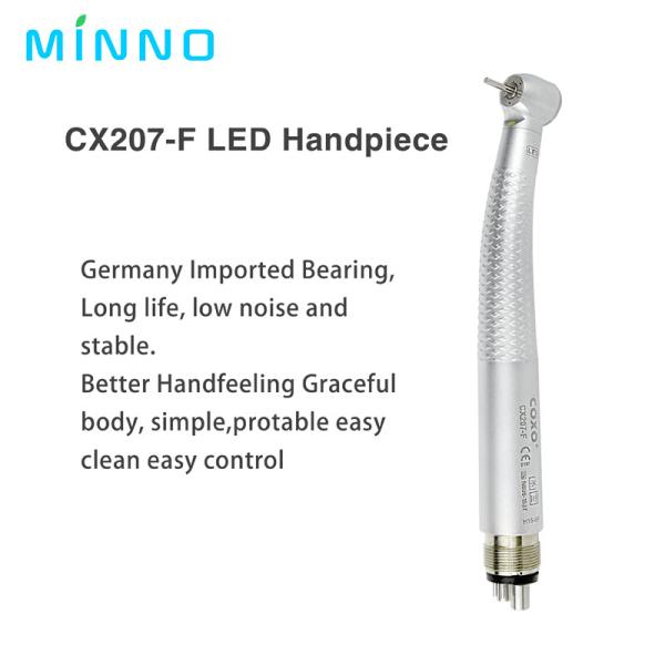 300000rpm Coxo High Speed Handpiece 4 Hole LED Dental Handpiece With 3 Way Spray