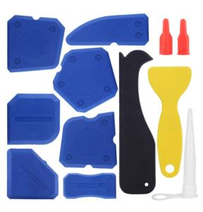 Caulking Tool Silicone Sealant Finishing Grout Tools Kit 12 Pieces Caulk