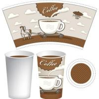Ventiladores desechables de tazas de papel para soluciones de embalaje ecológicas y sostenibles con impresión flexo y diseños personalizados