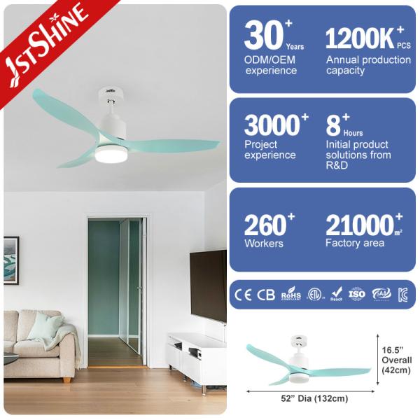 Fancy Bedroom Low Noise Ceiling Fan Energy Saving 6 Speed Choice
