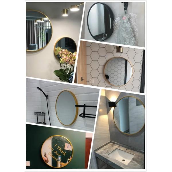 Laminated Tempered Mirror Oval Commercial Mirrors For Bathrooms