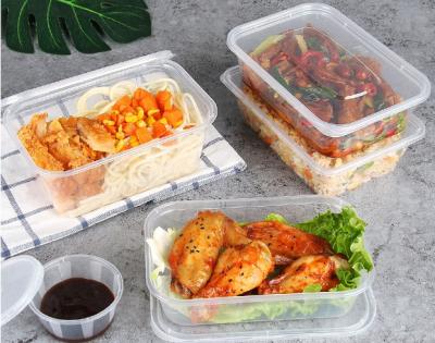 Transparent Plastic Take Away Box 500 650 750 1000ml，Microwave Food