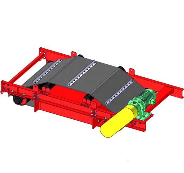 Separador magnético permanente de cintura de descarga automática para removedor de ferro de largura de 500-2000 mm
