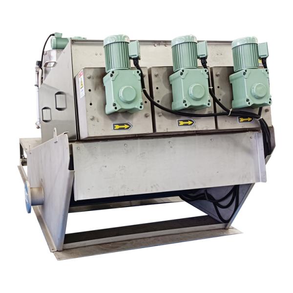 IEPP Factory Manufacturer Supplier Mud Cake Dewatering Scum Treatment Equipment Multi Disc Spiral Screw Press Sludge Dehydrator