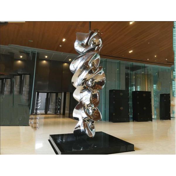 Hotel Decoration Stainless Steel Sculpture Large Ornaments Abstract Style