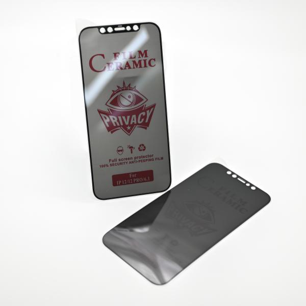 Керамика Конфиденциальность закаленное стекло Защитник экрана Прозрачный для iPhone 12 Pro Max