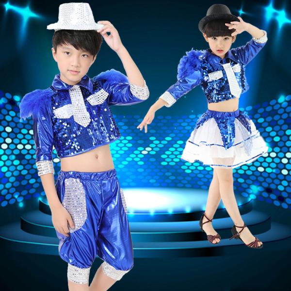 Children's jazz dance performance costumes suit for boys and girls JQ-560