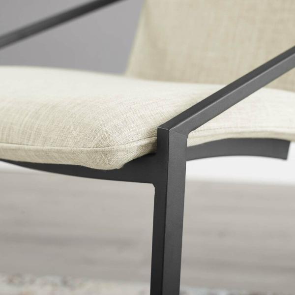 Smooth Fabric H900mm Z Shape 8kgs Modern Dining Chair