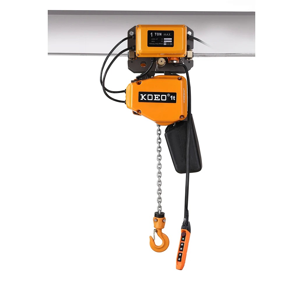 1.1KW 1 Ton Electric Hoist Traveling Type Industrial Electric Hoist IP55 For Precise Lifting