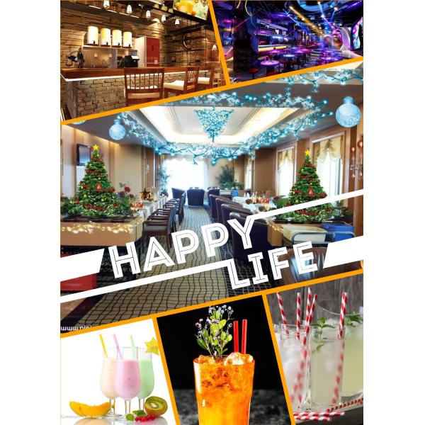 13.5 mm 14 mm Width White Kraft Paper Making Straws FDA Approved