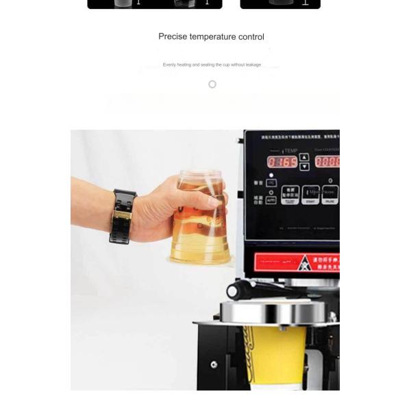 Production Capacity 400-600 Cups/H Electric Cup Sealing Machine for Bubble Tea Sealing