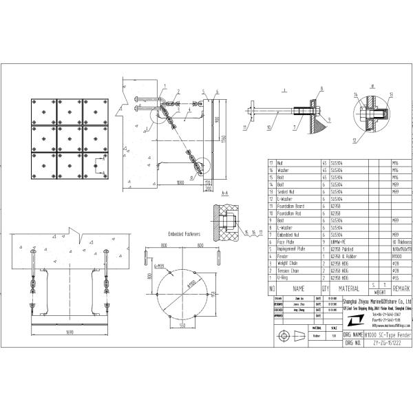 O pára-choque plástico de UPE UHMWPE almofada a placa anticolisão do HDPE do PE 1690×1760mm