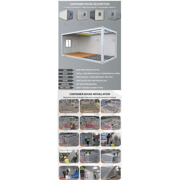 Fast Assembly Transportable Accommodation Buildings Prefab Military Camp