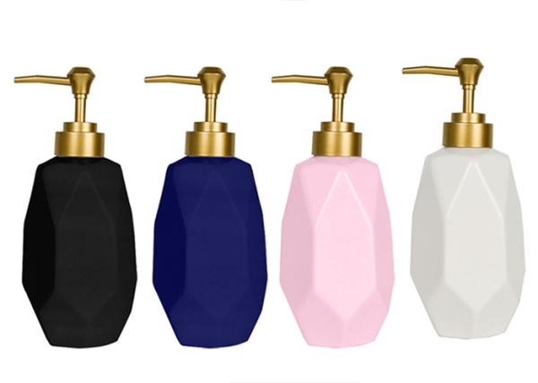 350ml Shampoo Glass Bottle Glass Pump Bottle Custom Logo SGS / FDA Certification