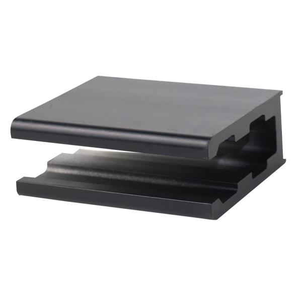 Tempered Glass U Channel for Glass Railing System Position Stair Railings / Handrails