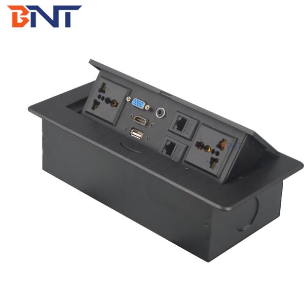 Office Furniture Desktop Power Sockets Pop Up With 30cm Connected Wires