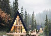 Studio de jardin préfabriqué de conception standard de l'Australie pour le travail et les vacances, structures encadrées en acier de faible épaisseur