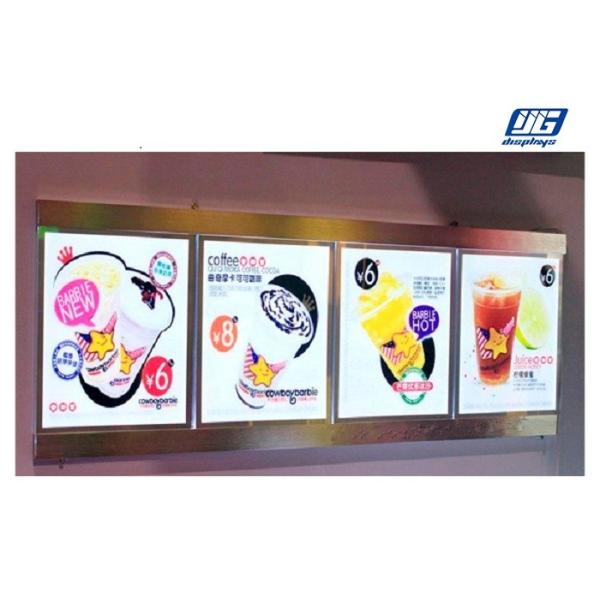 Multiple Screen Combined Led Menu Light Box Crystal LED Lighting For Restaurant