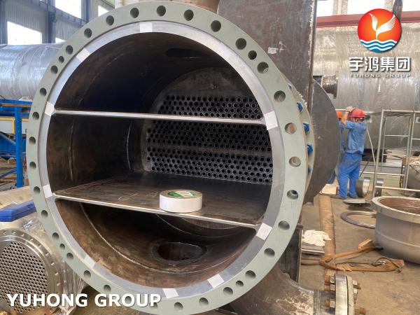 Échangeur TEMA AES avec joint de dilatation, tubes C70600 NACE pour hydrocraqueurs à gaz acide