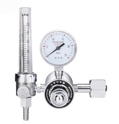 Redutor do regulador do argônio com o regulador de pressão do gás do CO2 do medidor de fluxo