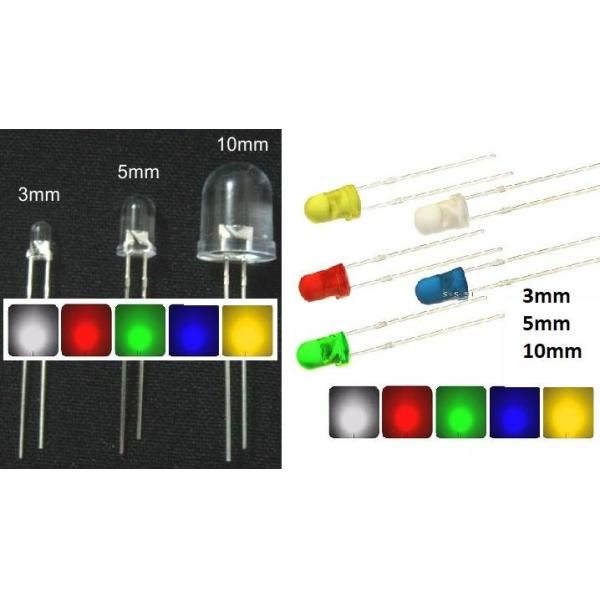 5mm led emitting diode Cylindrical Without Flange dip lamp led full Color RGB  Blinking led chip