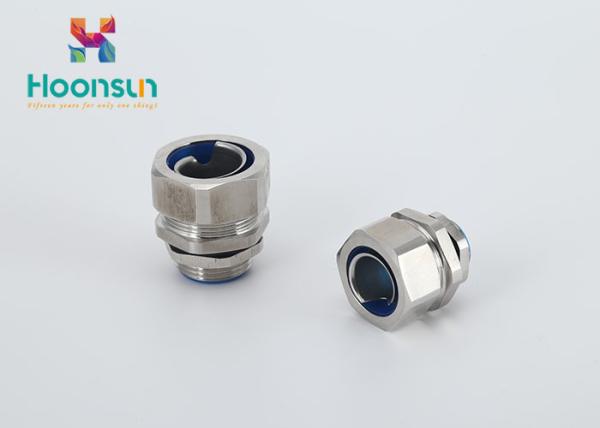 Waterproof Metal Hose Fittings Flexible Conduit PG / G Thread With Insulation Material