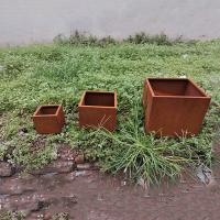 Caixas de aço corten Plant Durável e escolha elegante para espaços externos
