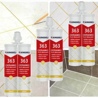 Double Components Epoxy Based Tile Adhesive Grout Sealer Crystal Clear Filling Grout