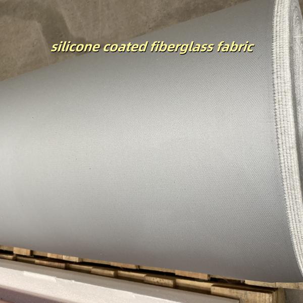 Tissu en fibre de verre enduit de silicone, tissu ignifuge résistant à la chaleur