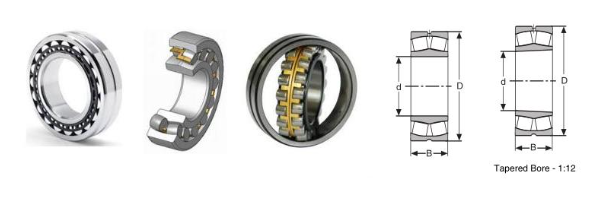 20214MB Single Row Spherical Roller Bearing Self Aligning Roller Bearing With Brass Cage