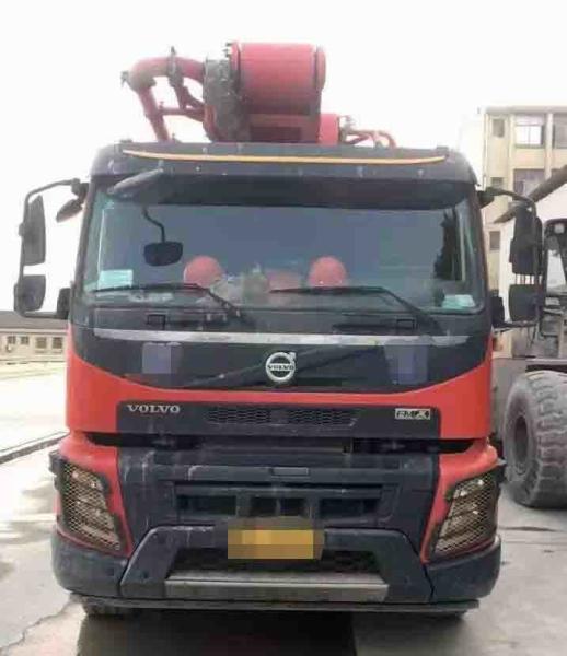 Sany 56m Used Concrete Pump Truck With Volvo Chassis 172 M³/H Output