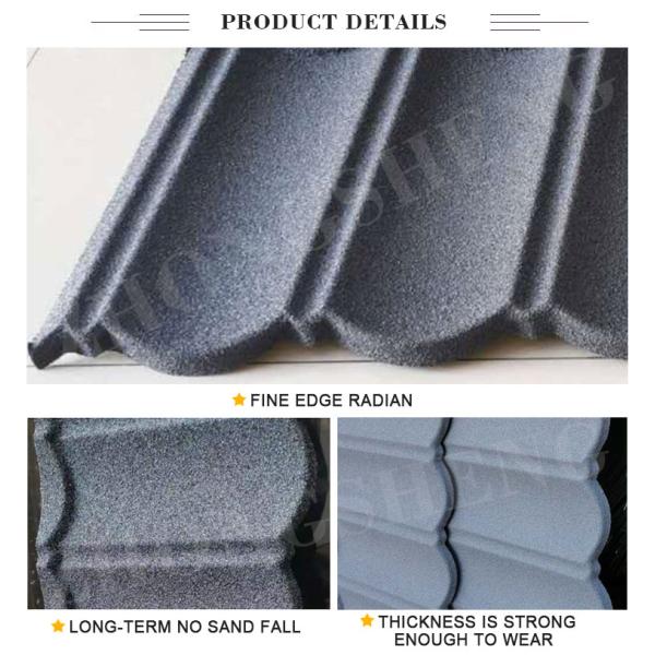 Modern Design Style Galvalume Stone Coated Metal Roofing Tile for Performance and Customized Colors