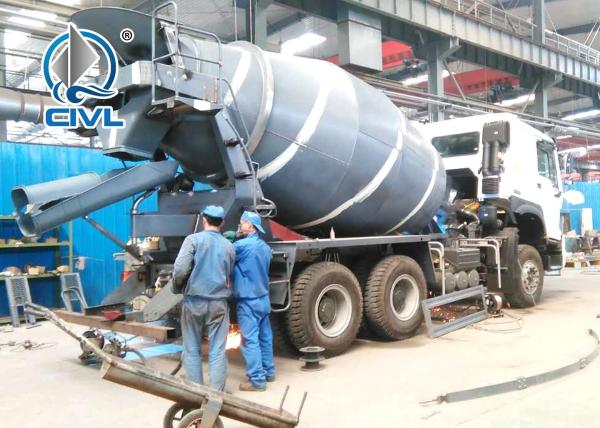 EuroII Diesel Manual 2019 Sinotruk HOWO A7 Concrete Mixer Truck  with Italy PTO and10 Tires 8cbm 6x4
