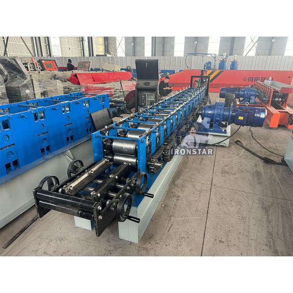 “America Standard C Guide Rail Roll Forming Machine Automatic Shutter Door Siding Track Making Machine For Metal Rolling Shutter”