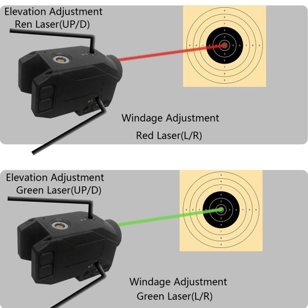 IPX4 Airsoft Gun Lasers Waterproof Red And Green Laser Sight ODM