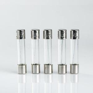 6.35x30mm Quick Blow Fast Acting Car Glass Tube Fuse 6.3Amp 250VAC 125VAC For Inline PCB Mount Fuse Holder Clip